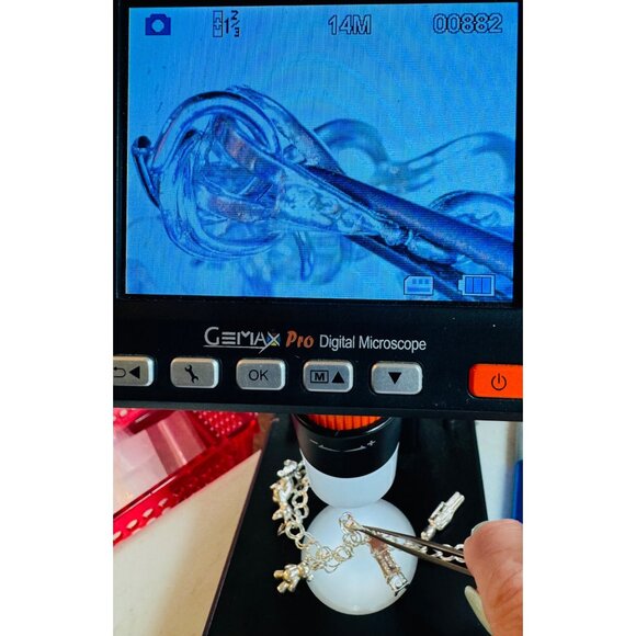 Estate Sterling Silver 925 Double Round Link Charm Bracelet - 8 Unique Charms - Picture 13 of 16